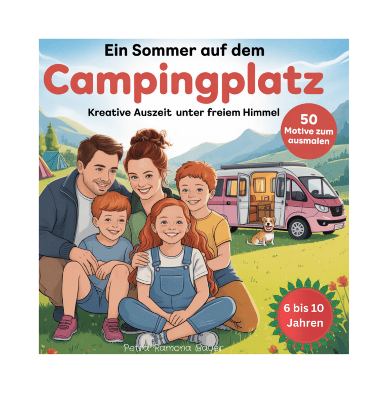 Malbuch Camping